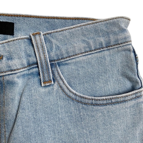 J Brand Light Blue Gigi Wash Relaxed Bermuda Denim Shorts Size 27 NWT - Picture 9 of 15